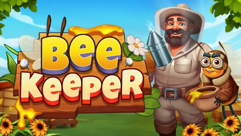 Concept art of a Bee Keeper strategy game with ancient trees and glowing herbs.
